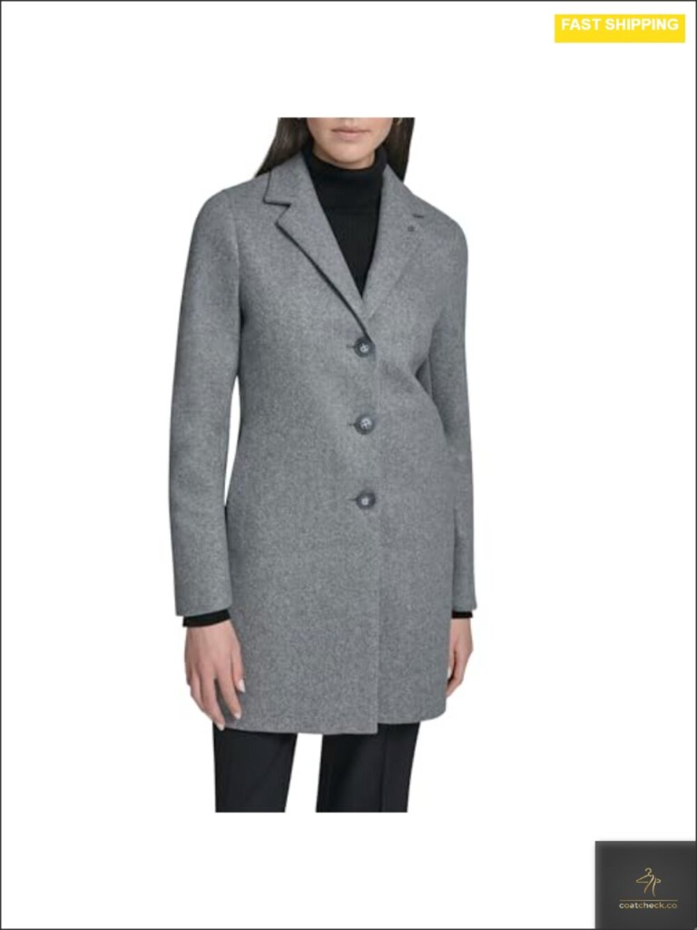 Classic Faux Wool Longline Overcoat Women's Winter Jacket